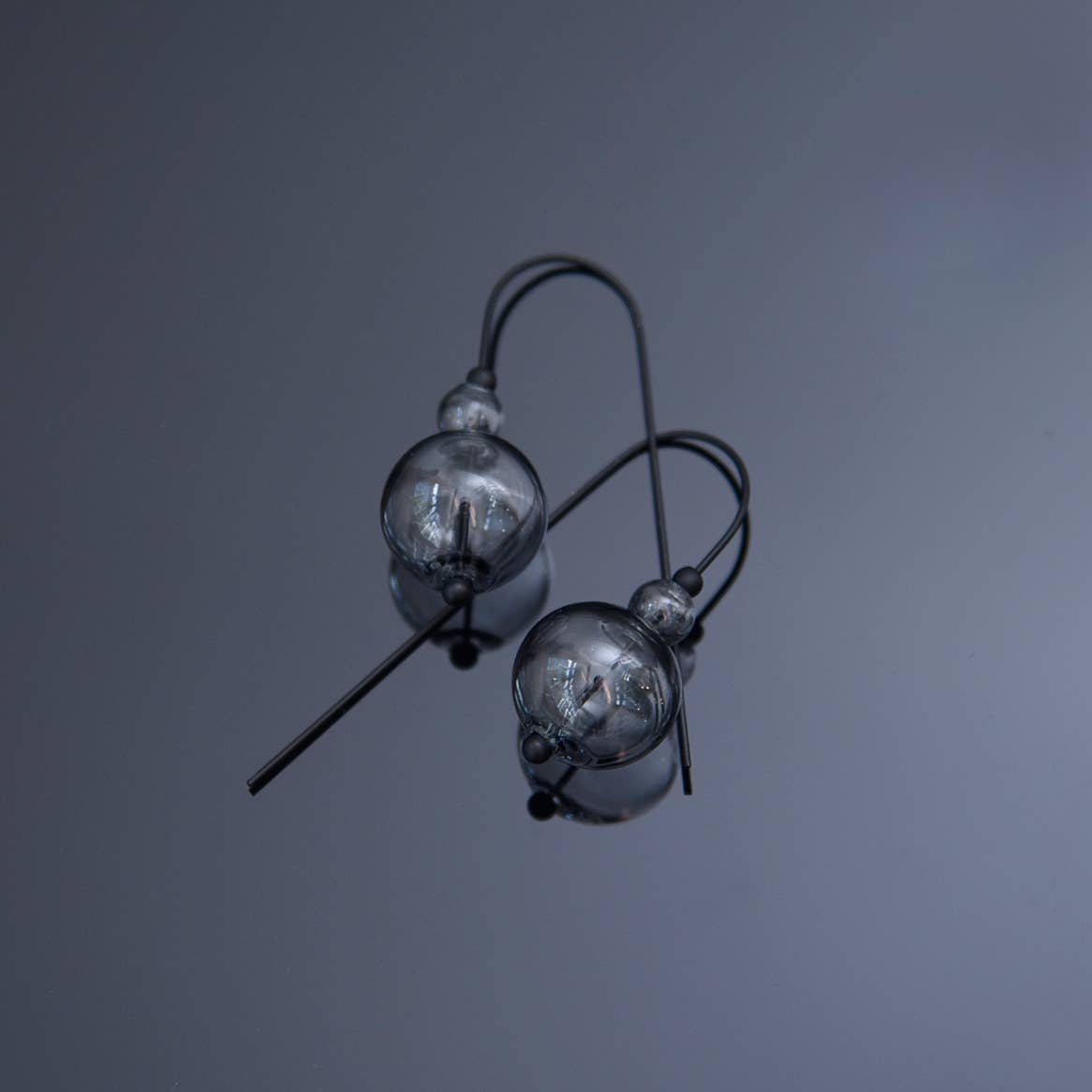 Pursuits - Mini Scoop Earrings: G.Amber w. Aqua