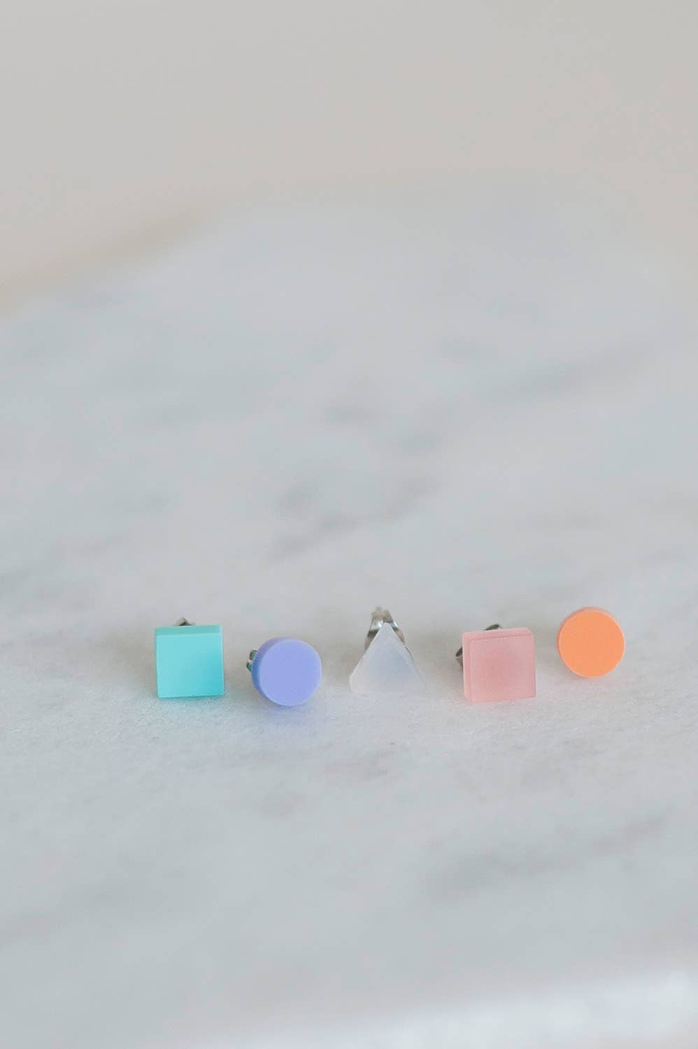 Pamela Coromoto - Basic - Mini Earrings Set (5) - Colorful Palette: Red/Blue Palette