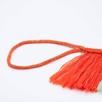 Patchwork Stripe Fringe Garland: Desert - PMA Store at the Portland Museum of Art, Maine