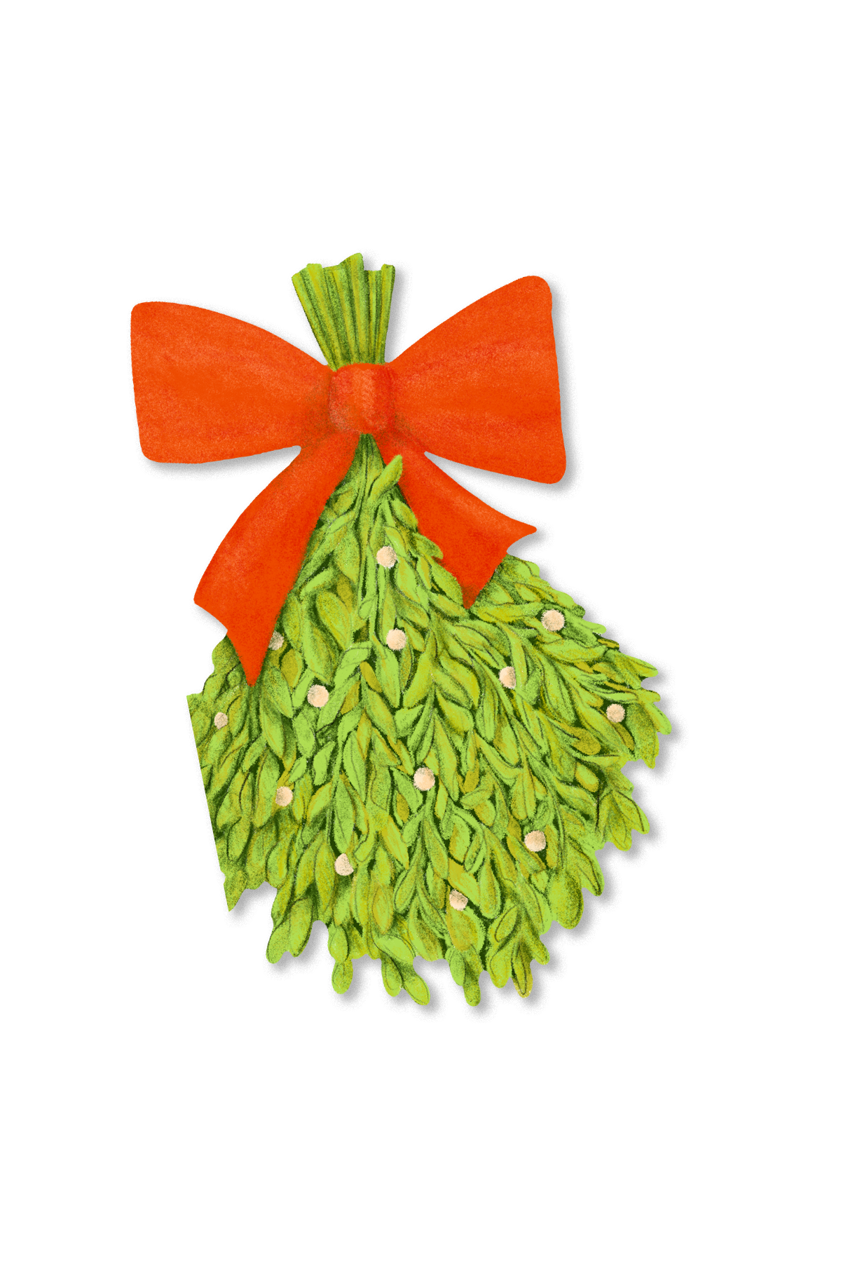 Avery Reed - Mistletoe Die-Cut Greeting Card