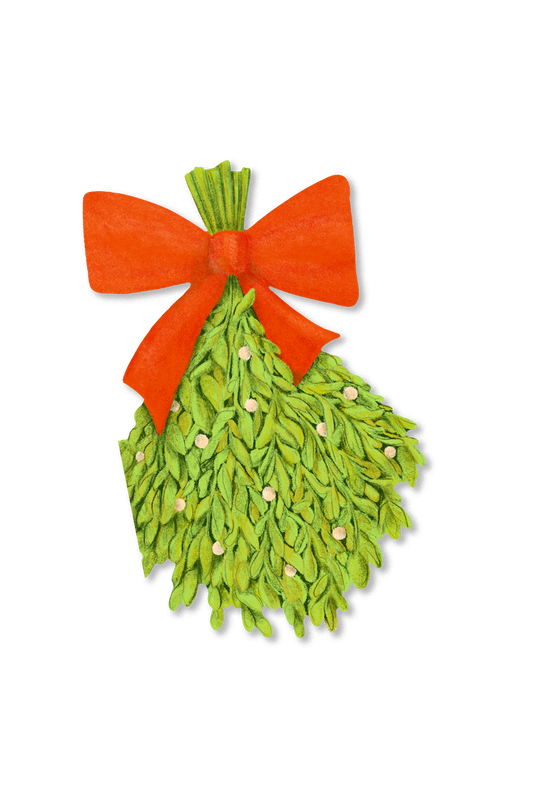 Avery Reed - Mistletoe Die-Cut Greeting Card