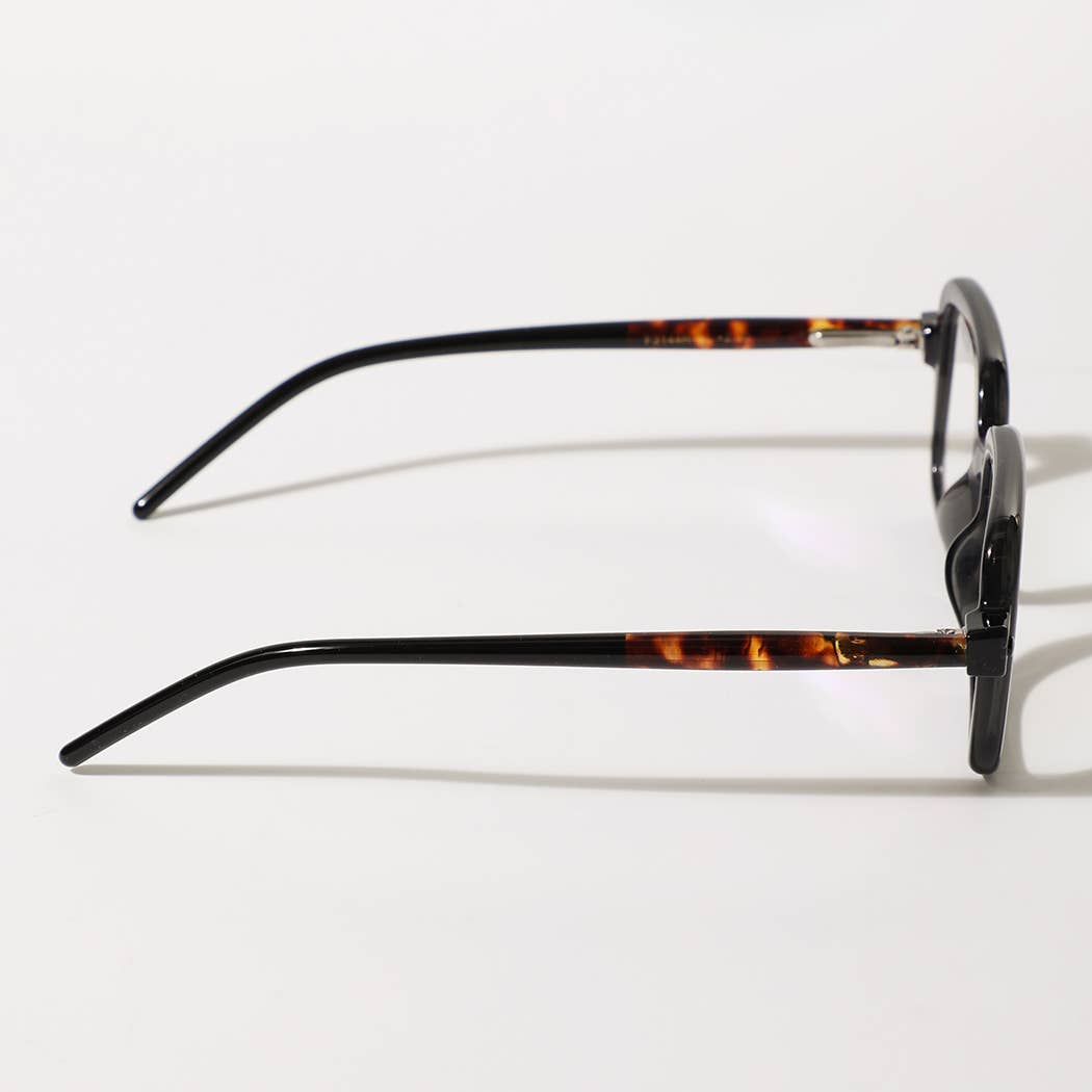 Fashion City - Rectangle Frame Blue Light Reading Glasses: 12 ASSORTED COLOR / ONE SIZE