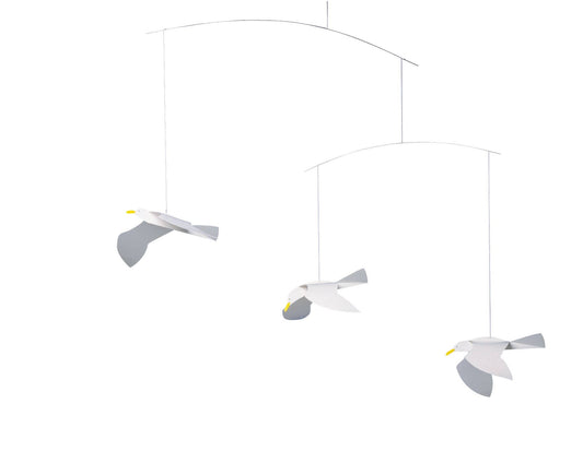 Flensted Hanging Art - Soaring Seagulls - PMA Store at the Portland Museum of Art, Maine