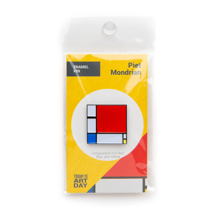 Today is Art Day - Pin - Composition - Mondrian - PMA Store at the Portland Museum of Art, Maine