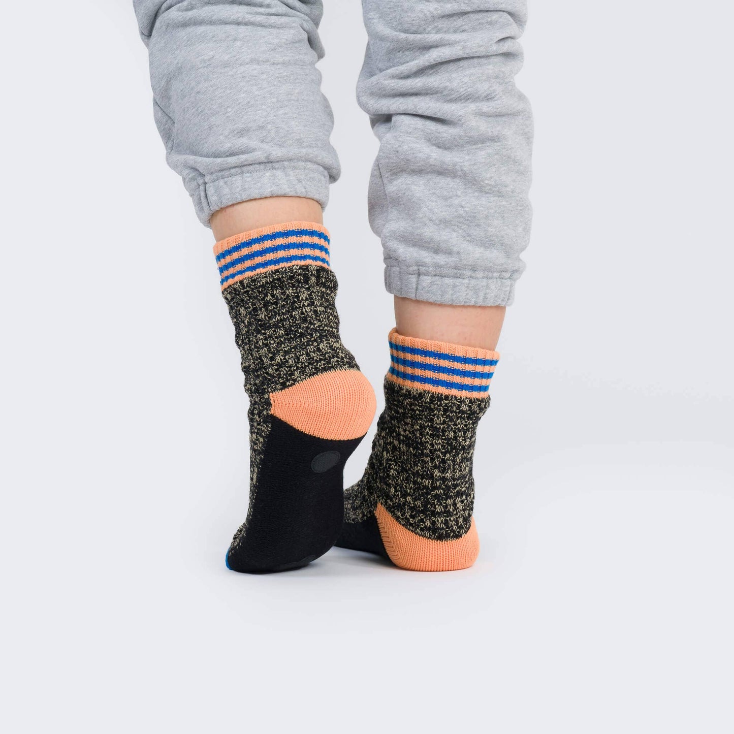 Varsity Knit House Socks: Golden Olive / S/M - W 6-9<br>M 5-7.5