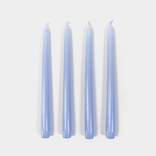54 Celsius - Taper Candles (4 Pack) - 10" Tall, 8 Hr Burn, Lavender - PMA Store at the Portland Museum of Art, Maine