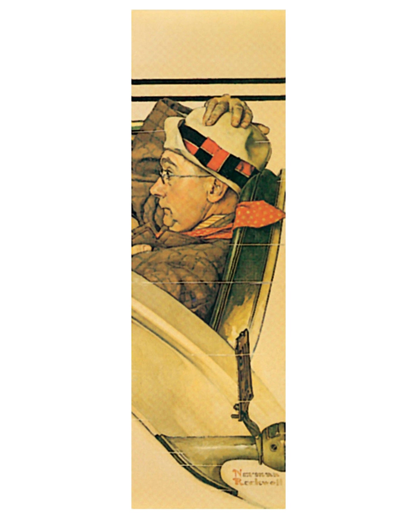 Pomegranate - Norman Rockwell: Ride in a Rumbleseat Bookmark - PMA Store at the Portland Museum of Art, Maine