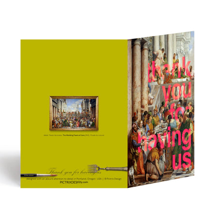 “Thank you for having us” A6 thank-you card: Recycled white envelope - PMA Store at the Portland Museum of Art, Maine