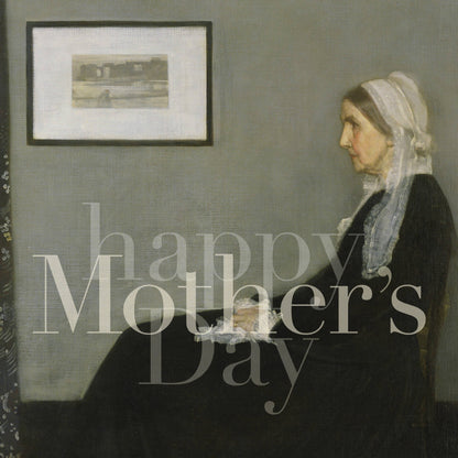 LAST SIX: "Happy Mother's Day" (Whistler's ma) card: Recycled white envelopes - PMA Store at the Portland Museum of Art, Maine