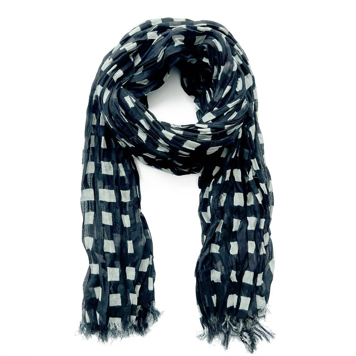See Design - Cotton Scarf: Speck Fuchsia/Orange - PMA Store at the Portland Museum of Art, Maine