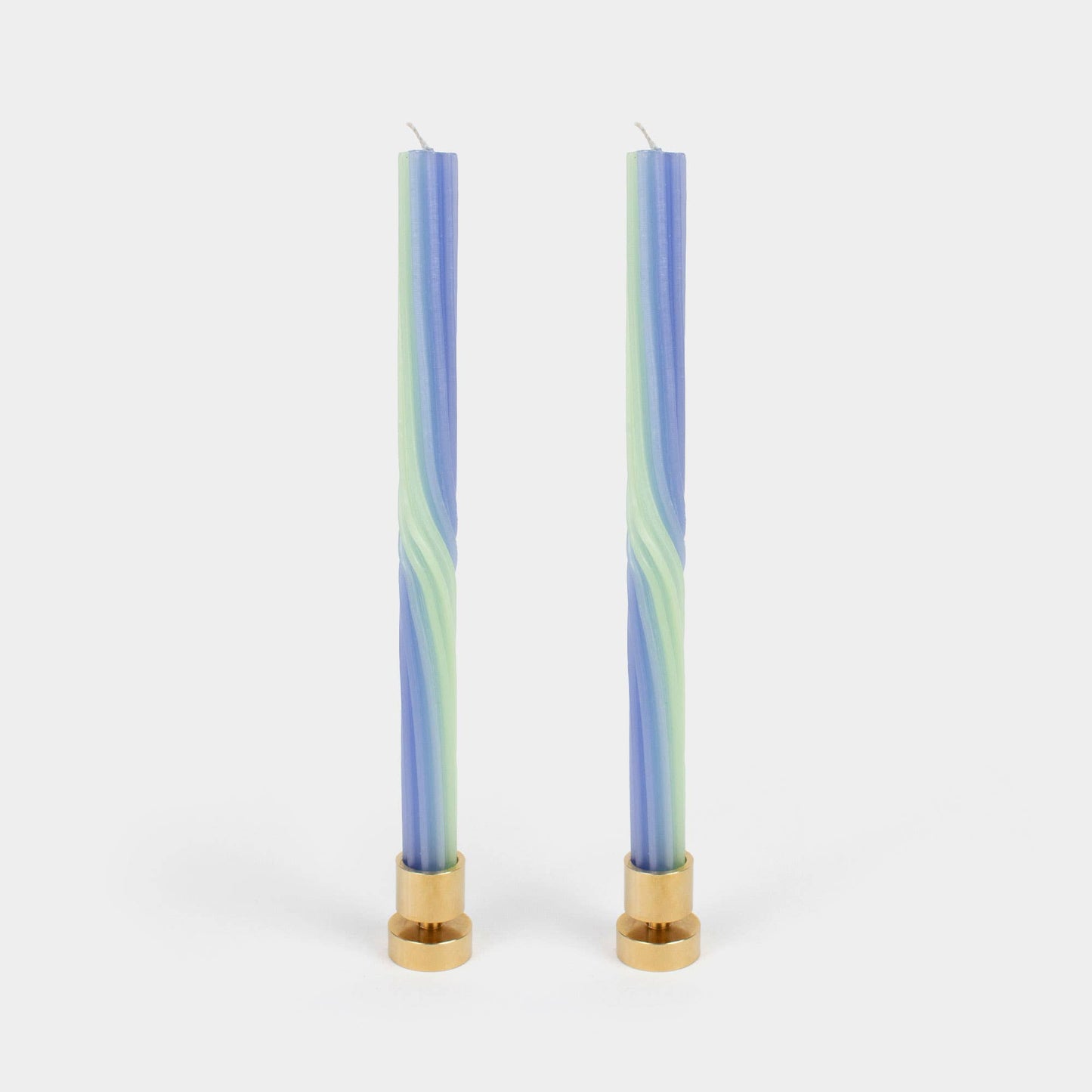 Pivot Candles - Lav. & Green (2 Pack) - 11" Vibrant Tapers - PMA Store at the Portland Museum of Art, Maine