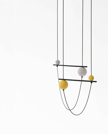 Pursuits - Abacus Necklace: Black Dijon