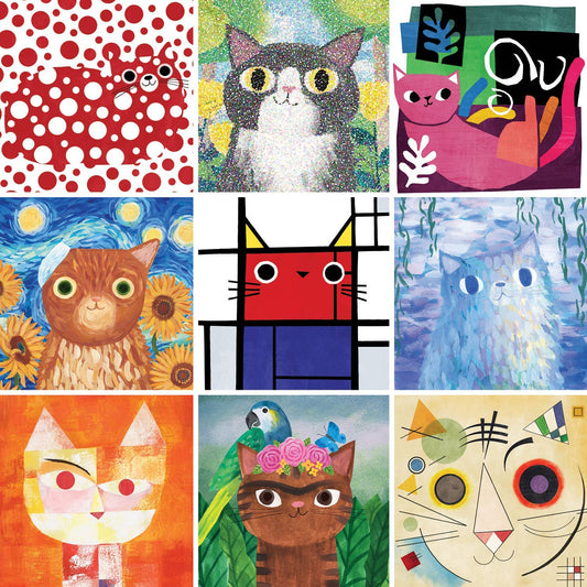 Chronicle Books - Artsy Cats 500 Piece Family Puzzle - PMA Store at the Portland Museum of Art, Maine