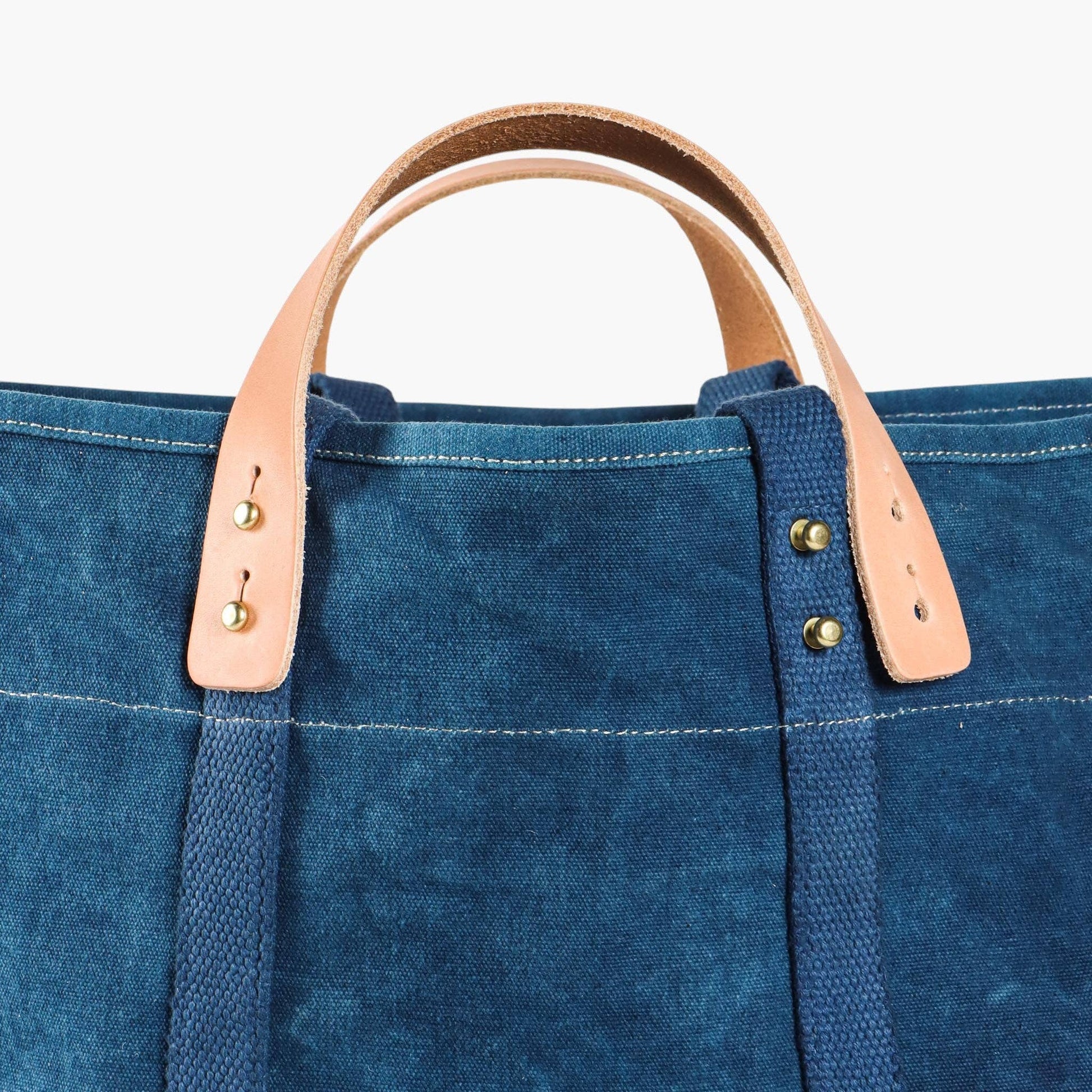 IMMODEST COTTON - Large East West Tote | Indigo - PMA Store at the Portland Museum of Art, Maine