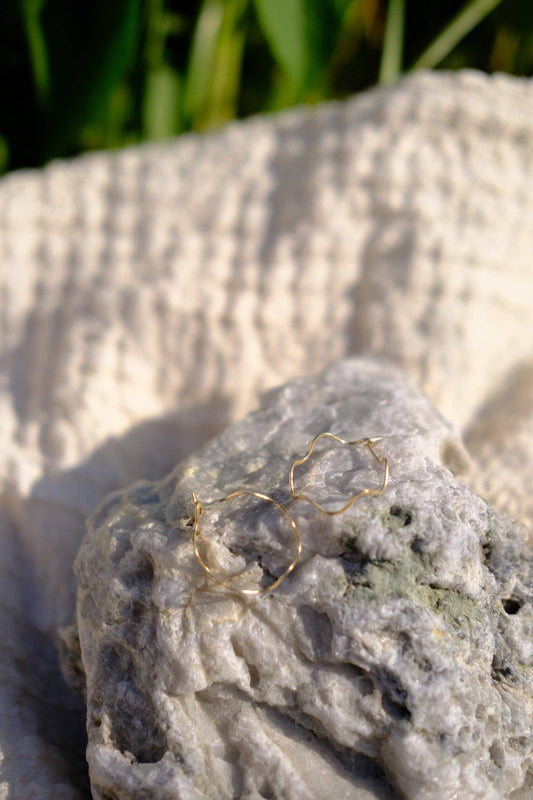 The Eb & Flow Hoops: 14 kt. gold fill - PMA Store at the Portland Museum of Art, Maine