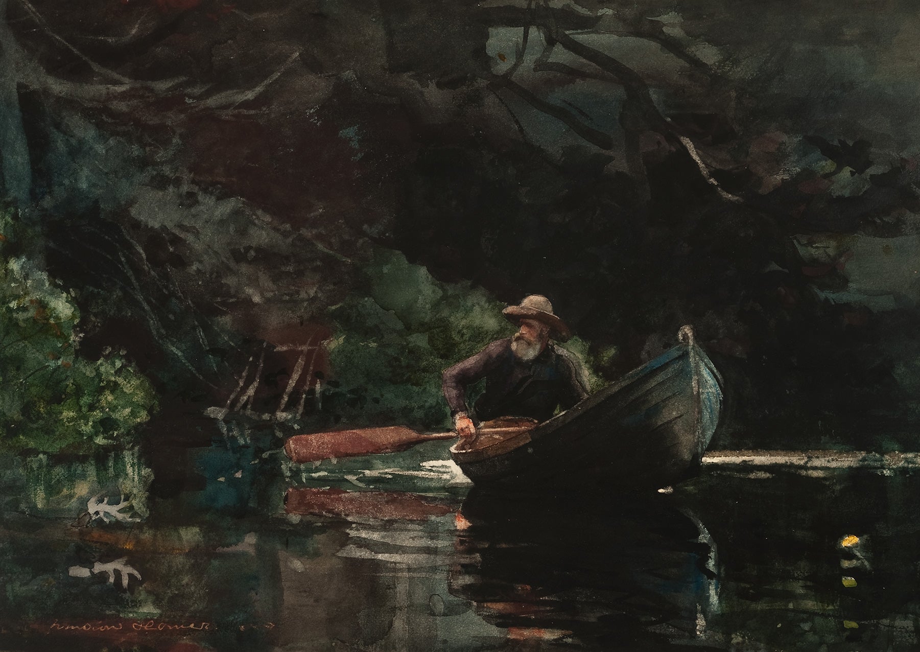 The Guide Winslow Homer Postcard - PMA Store at the Portland Museum of Art, Maine