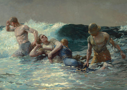 Undertow Winslow Homer Postcard - PMA Store at the Portland Museum of Art, Maine