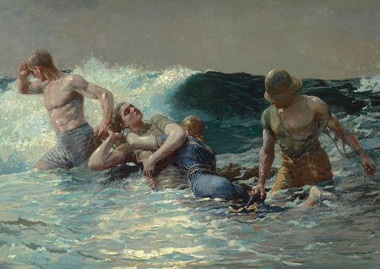 Undertow Winslow Homer Postcard - PMA Store at the Portland Museum of Art, Maine