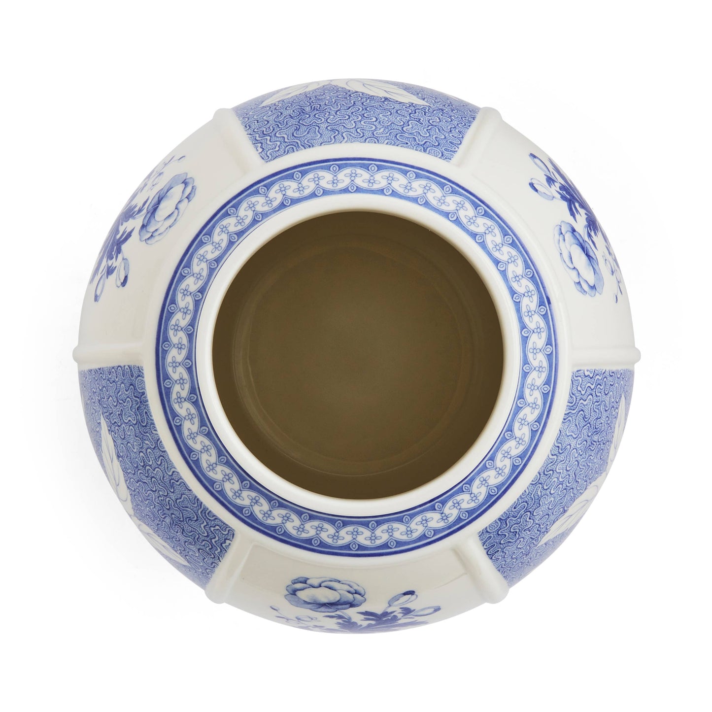 Blue Italian VASE 10" BRITISH FLOWERS - PMA Store at the Portland Museum of Art, Maine