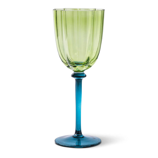 Core Home - 10.1oz Two Tone Wine Glass - Teal and Green. - PMA Store at the Portland Museum of Art, Maine