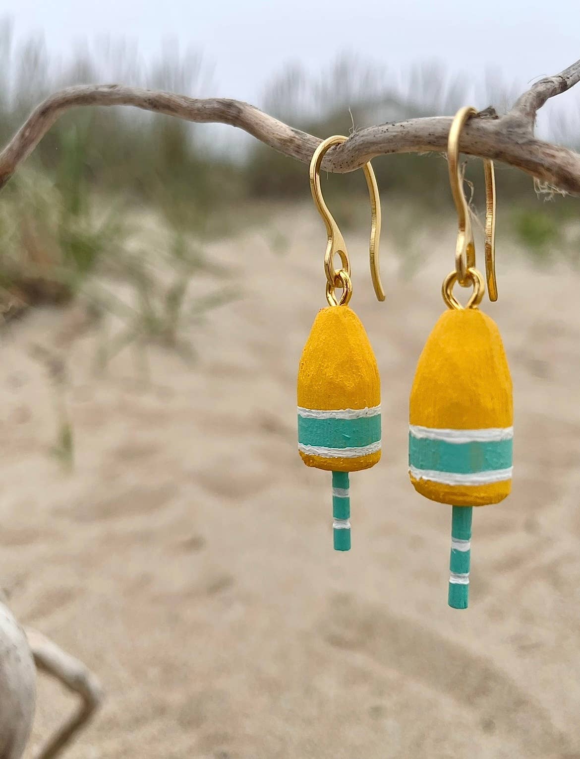 Blue Harbour Boatique - Buoy Earrings: Blue - PMA Store at the Portland Museum of Art, Maine