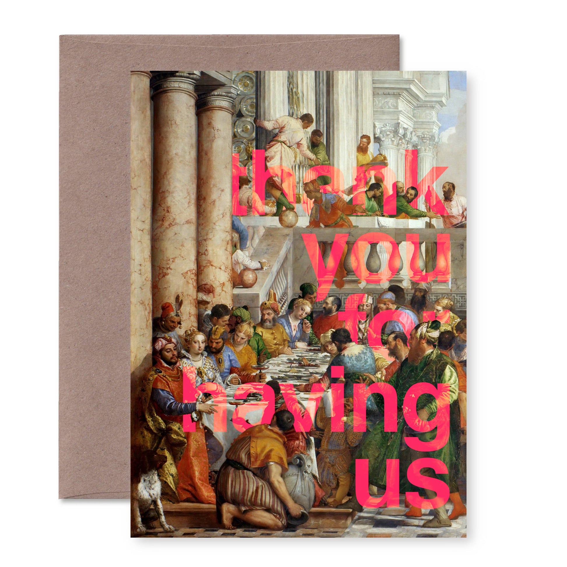 “Thank you for having us” A6 thank-you card: Recycled white envelope - PMA Store at the Portland Museum of Art, Maine