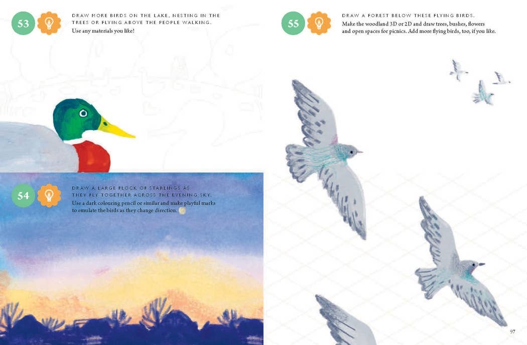 Chronicle Books - Drawing Nature: 100 Prompts, Projects and Playful Exercises - PMA Store at the Portland Museum of Art, Maine