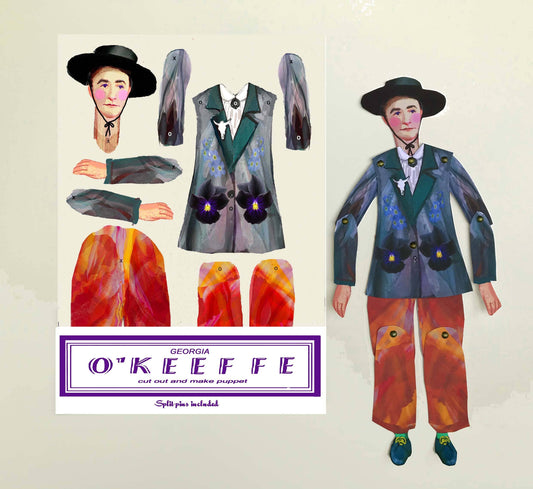 O'keeffe Cut and Make Puppet - PMA Store at the Portland Museum of Art, Maine