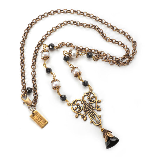 NoMonet - Vintage Brass Necklace:  April Fool for Love Necklace - PMA Store at the Portland Museum of Art, Maine