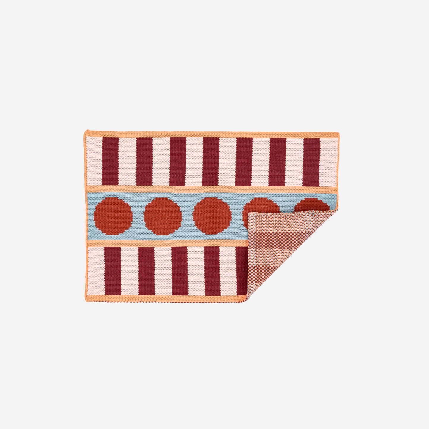 VERLOOP | knits - Stripe Dot Mini Rug: Ruby