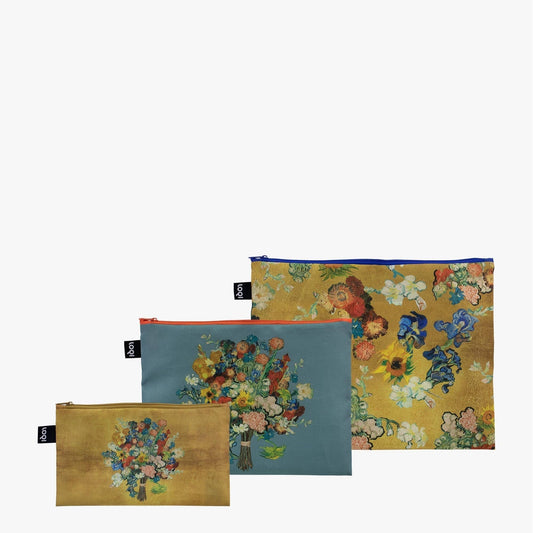 VAN GOGH MUSEUM Flower Recycled Zip Pockets - PMA Store at the Portland Museum of Art, Maine