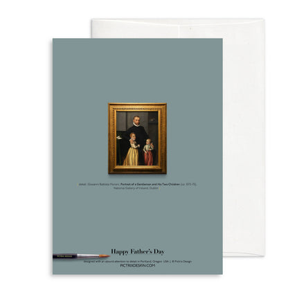 Pictrix Design - "Happy Father's Day" (gentleman) A6 card: Recycled white envelopes - PMA Store at the Portland Museum of Art, Maine