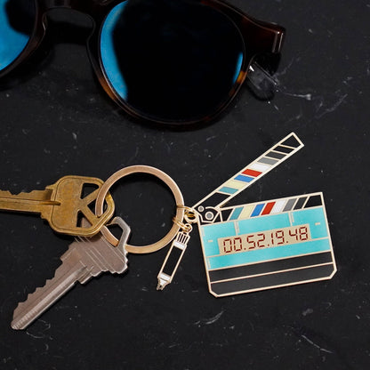 Glow in the Dark Large Movie Slate Keychain