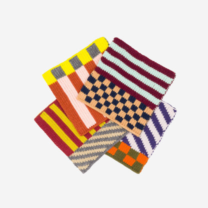 VERLOOP | knits - Pattern Patch Coaster Set: Candy