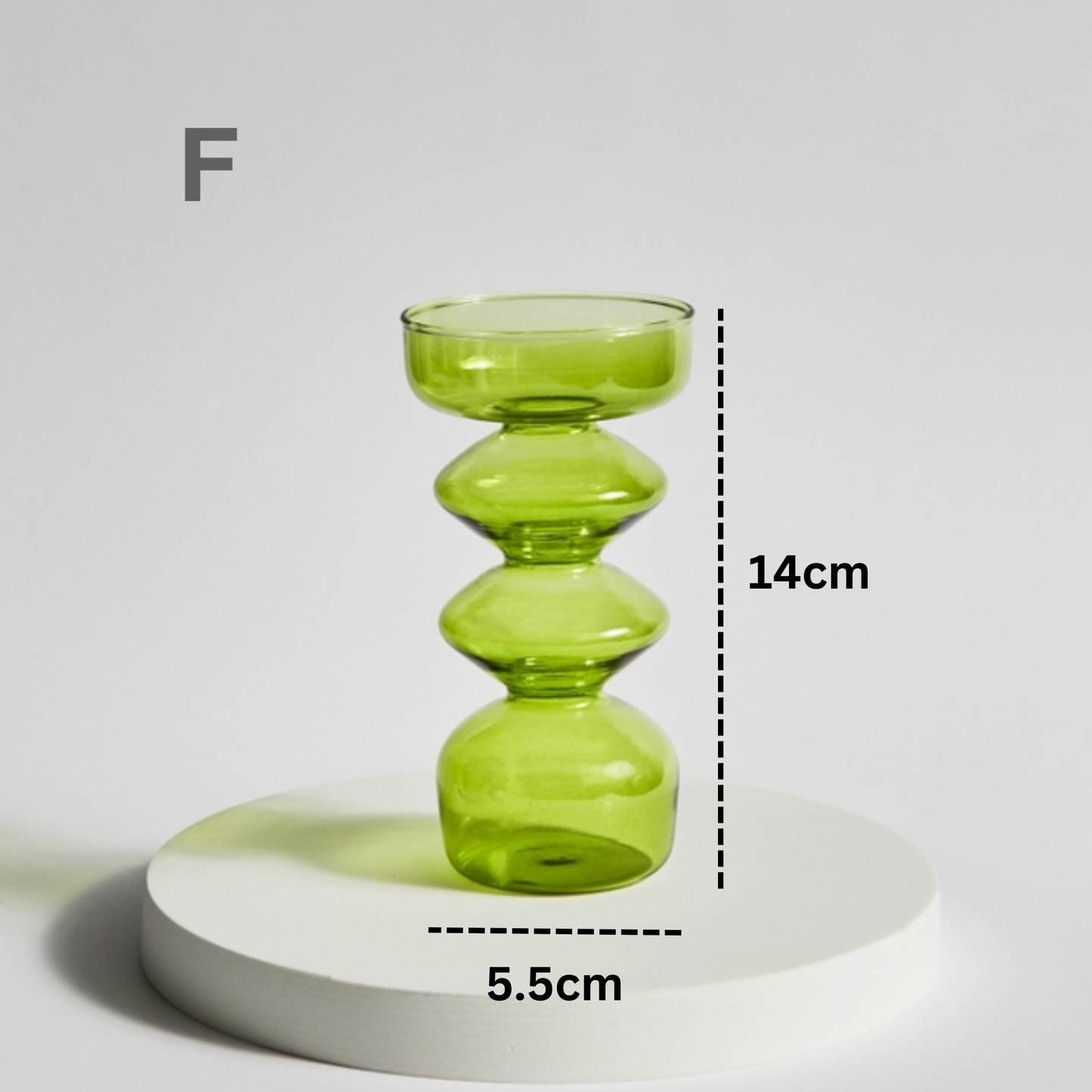 IVORE.GROUP (We cover All Import duty) - Lime Green Candlestick Holder | Flower Vase: I - PMA Store at the Portland Museum of Art, Maine