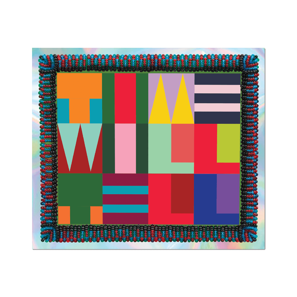 Apply Stickers - TIME WILL TELL by Jeffrey Gibson (Spring) - Die-Cut Sticker - PMA Store at the Portland Museum of Art, Maine