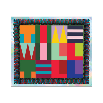 Apply Stickers - TIME WILL TELL by Jeffrey Gibson (Spring) - Die-Cut Sticker - PMA Store at the Portland Museum of Art, Maine