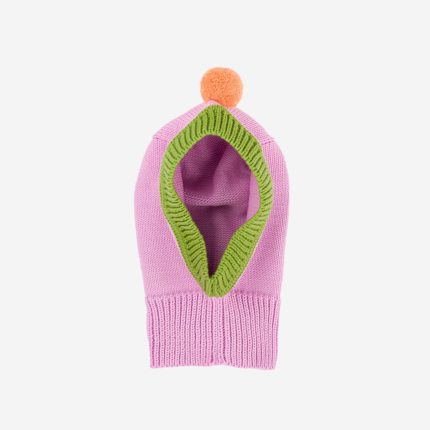 SALE kids Pom Balaclava: Peach Lilac - PMA Store at the Portland Museum of Art, Maine