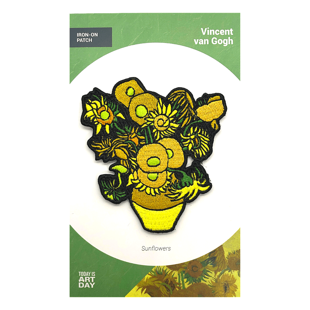 Today is Art Day - Patch - Sunflowers - Van Gogh - PMA Store at the Portland Museum of Art, Maine