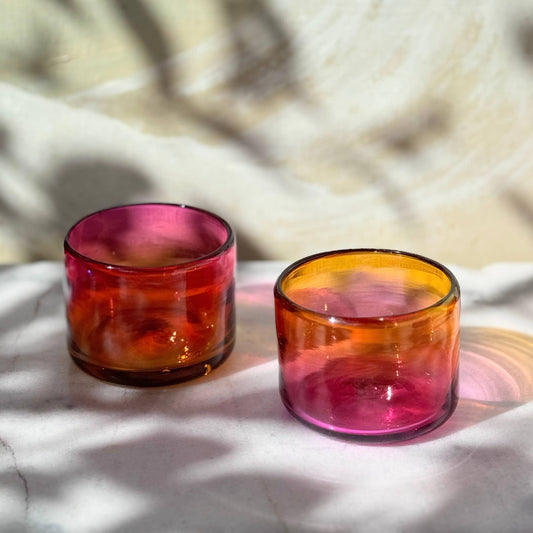 Hand Blown Wine Cocktail Glass - Amarosa - 2 sizes: Small - PMA Store at the Portland Museum of Art, Maine