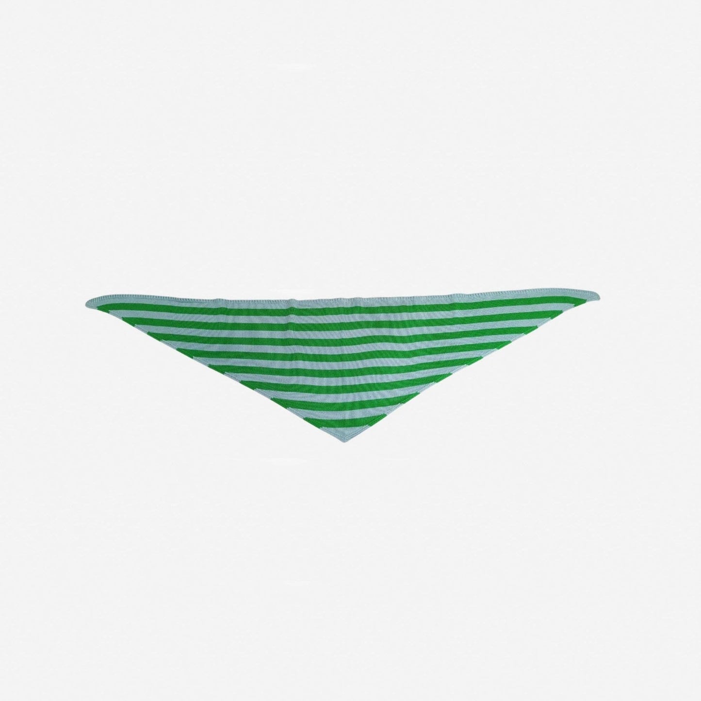 VERLOOP | knits - Simple Stripe Triangle Scarf: Kelly Stone Blue - PMA Store at the Portland Museum of Art, Maine