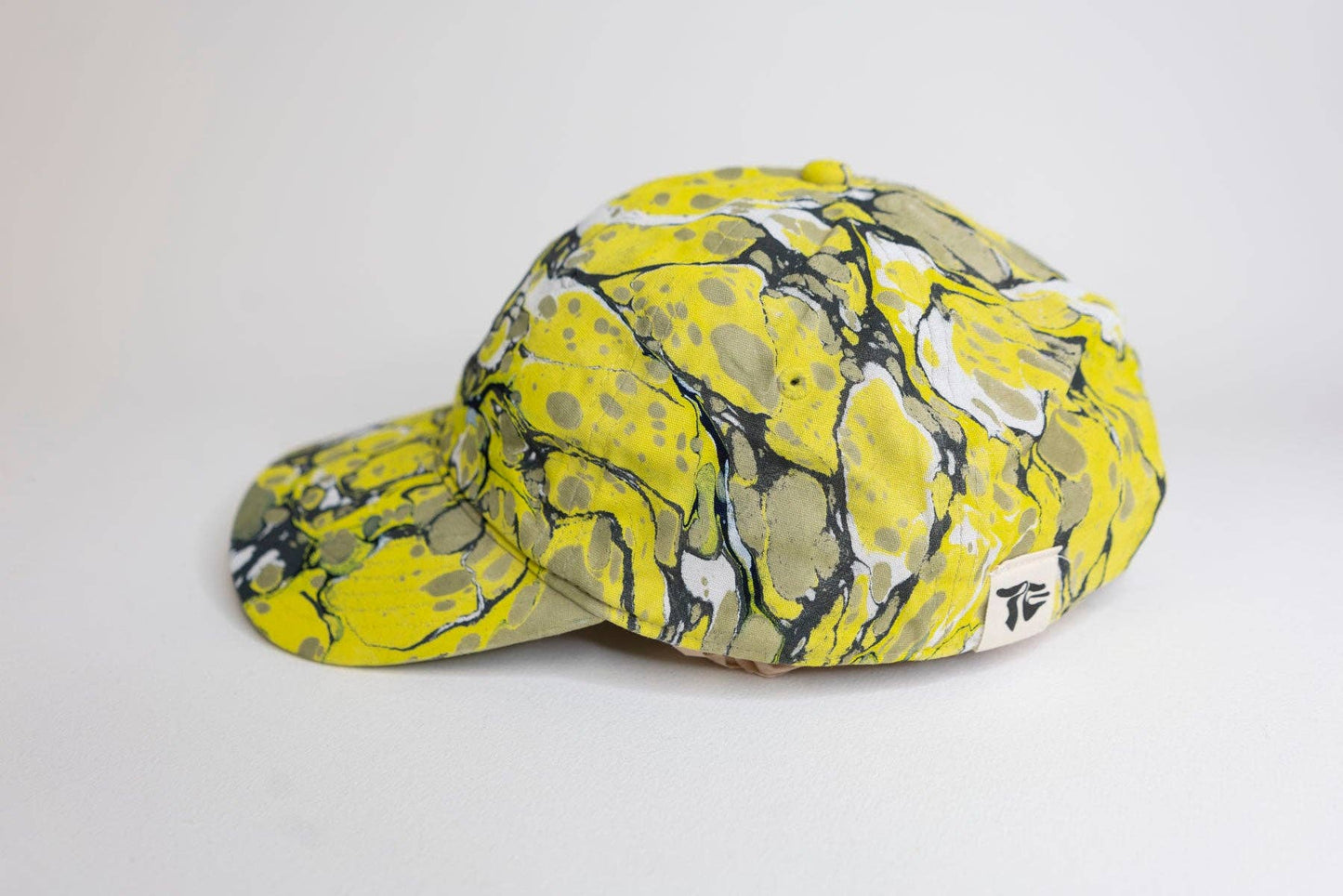 Tempered East - Marbled Dad Hat: Stone: Yellow