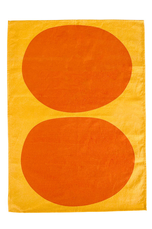 See Design - Tea Towels (Set of 2): Rocks Orange/Yellow - PMA Store at the Portland Museum of Art, Maine