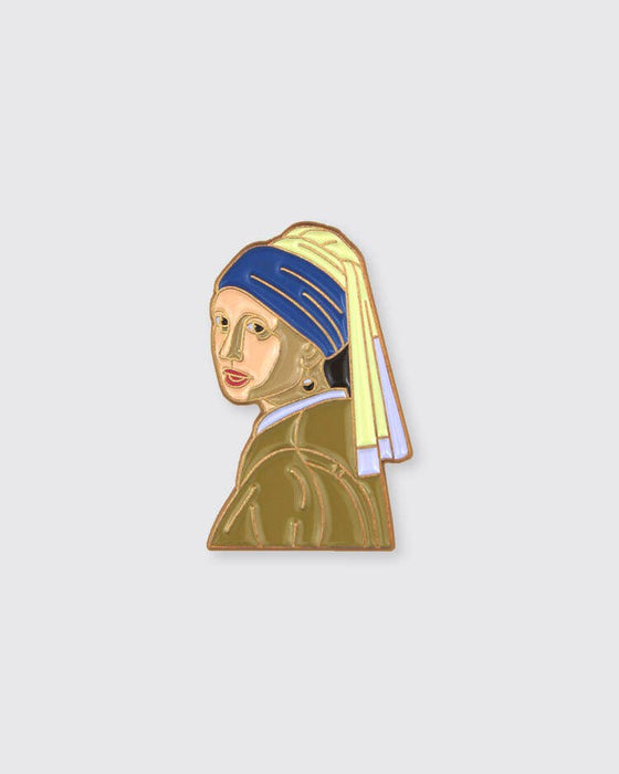 Pin Museum - Girl with a Pearl Earring • Enamel Pin