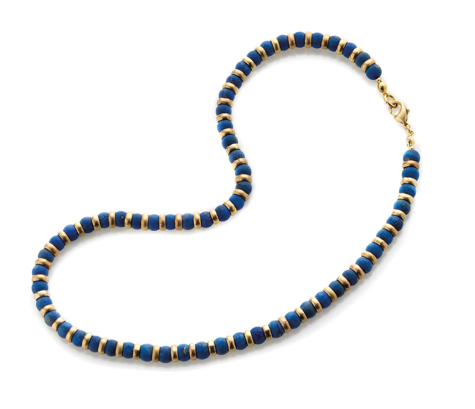 Sumerian Lapis Beaded Necklace - Egyptian Inspired - PMA Store at the Portland Museum of Art, Maine