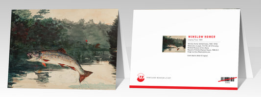 Leaping Trout Winslow Homer Notecard 5x7 - PMA Store at the Portland Museum of Art, Maine