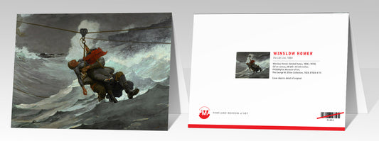 The Life Line  Winslow Homer Notecard 5x7 - PMA Store at the Portland Museum of Art, Maine