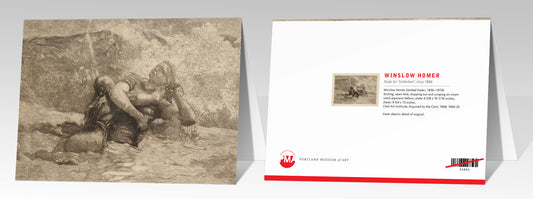 Study for Undertow Winslow Homer Notecard 5x7 - PMA Store at the Portland Museum of Art, Maine
