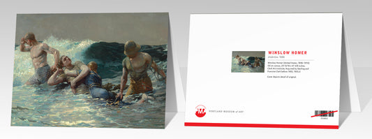 Undertow Winslow Homer Notecard 5x7 - PMA Store at the Portland Museum of Art, Maine