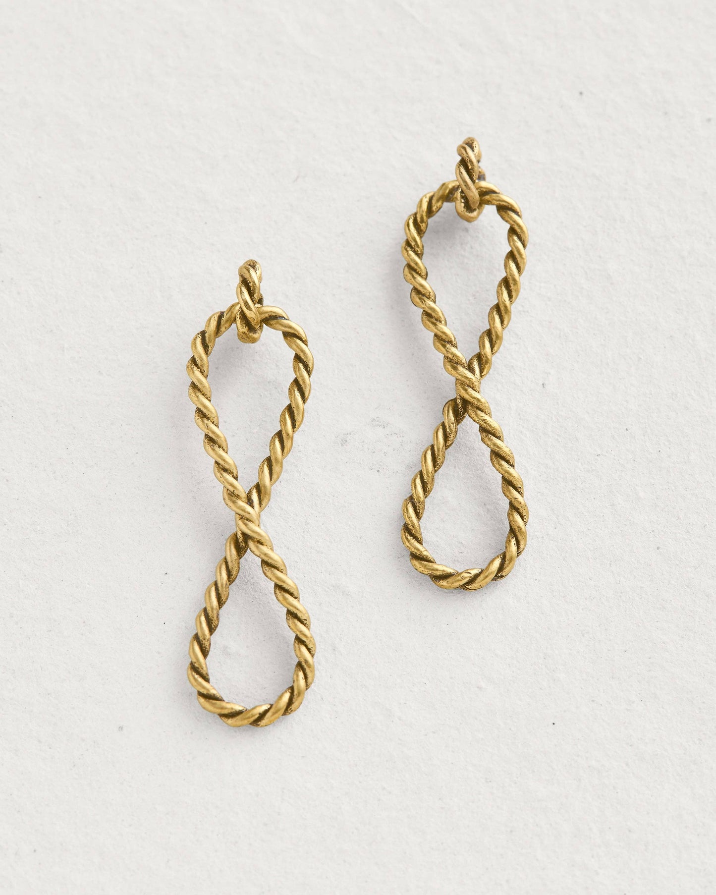 Sailors Valentine - Rope Infinity Earrings: Default Title - PMA Store at the Portland Museum of Art, Maine